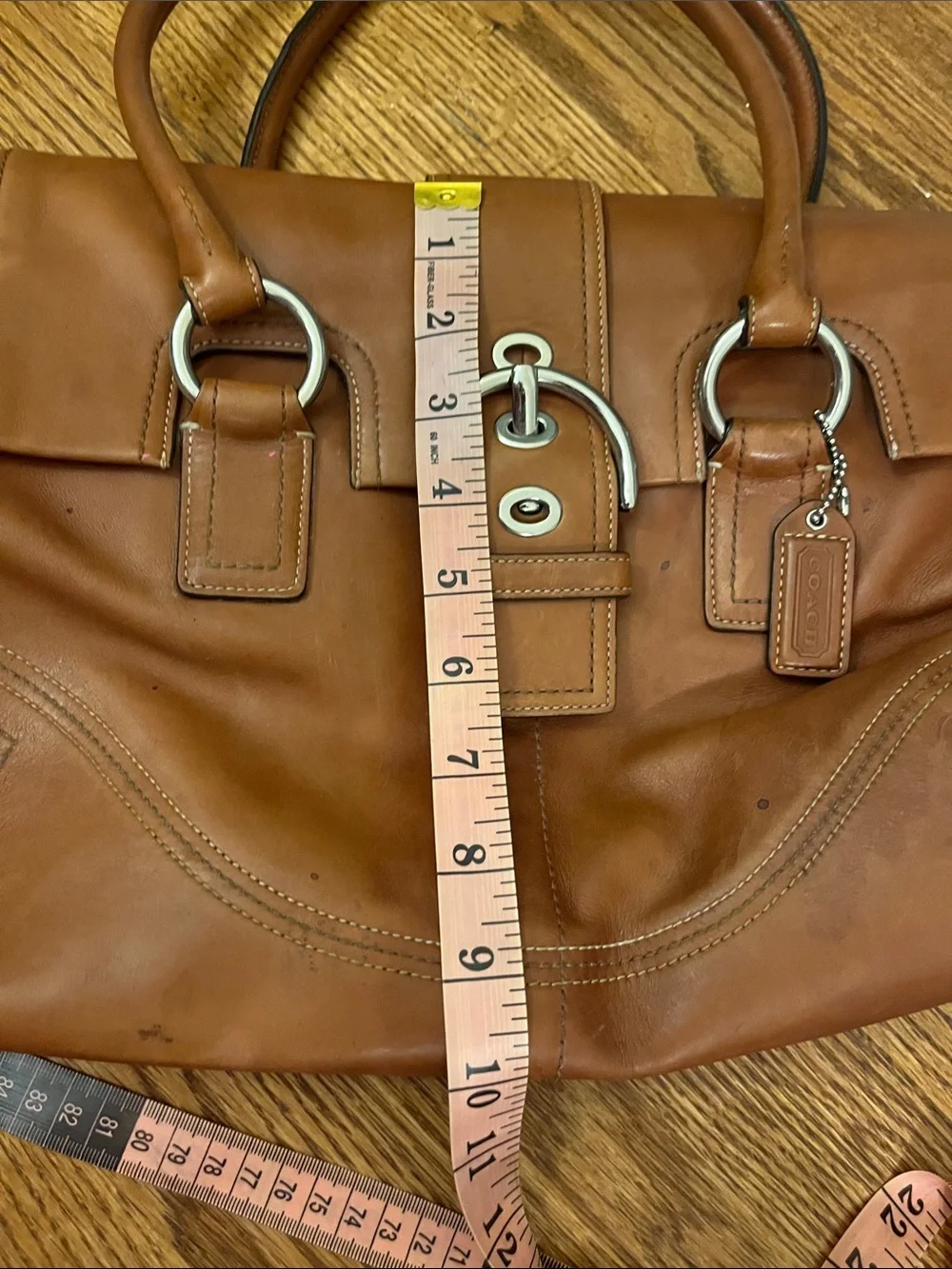Vintage Y2k 2000s Coach Soho Leather Satchel Handbag F08A11